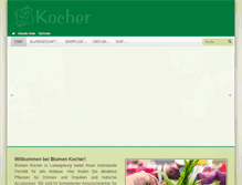 Tablet Screenshot of blumen-kocher.de